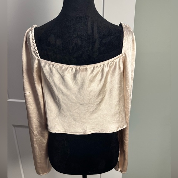 Princess Polly Love Song Top Champagne cowl neck silky - Picture 3 of 8